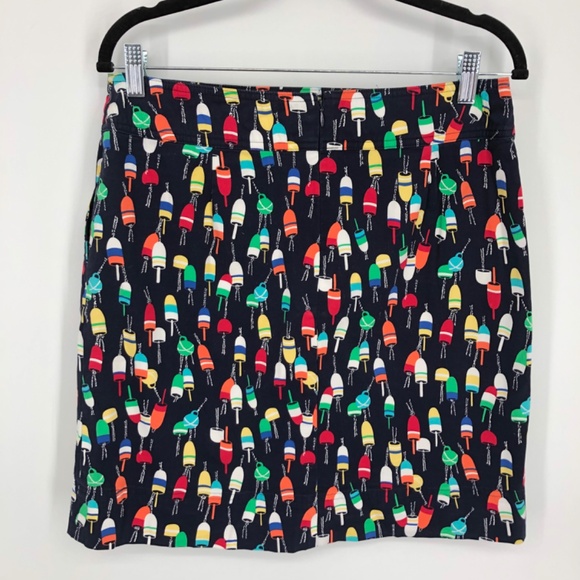 Talbots Womens Skirt Size 8P Popsicle Novelty Multicolor Summer Fun Teacher Zip - Picture 4 of 10